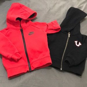 Two name brand sweaters 12m 18m